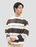 Nevada Boxy Fit Yarn Dyed Variation Stripes Sweater Pria