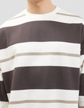 Nevada Boxy Fit Yarn Dyed Variation Stripes Sweater Pria