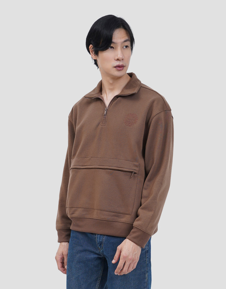 NEVADA ZIPPER POCKET FLEECE SWEATER PRIA