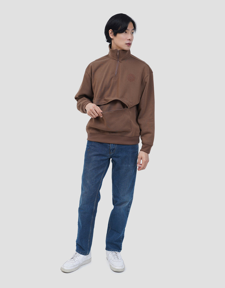 NEVADA ZIPPER POCKET FLEECE SWEATER PRIA