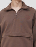 NEVADA ZIPPER POCKET FLEECE SWEATER PRIA