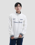 Nevada Half Zipper Regular Fit With Wording Embro Sweater Pria
