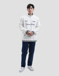 Nevada Half Zipper Regular Fit With Wording Embro Sweater Pria