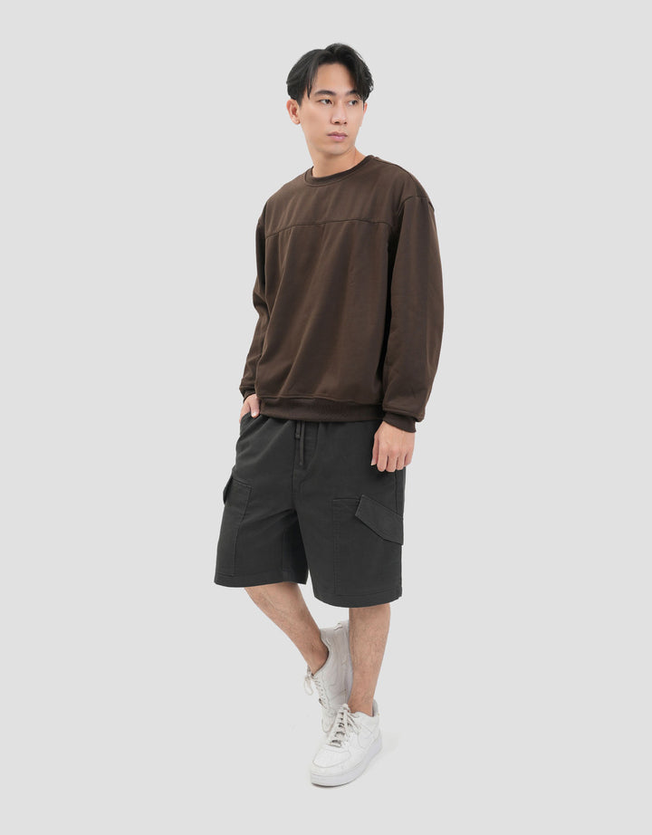 Nevada Basic Boxy Fit Cut And Sewn Sweater Pria
