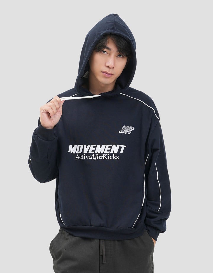 Nevada Boxy Fit Pipping Movement Jaket Hoodie Pria