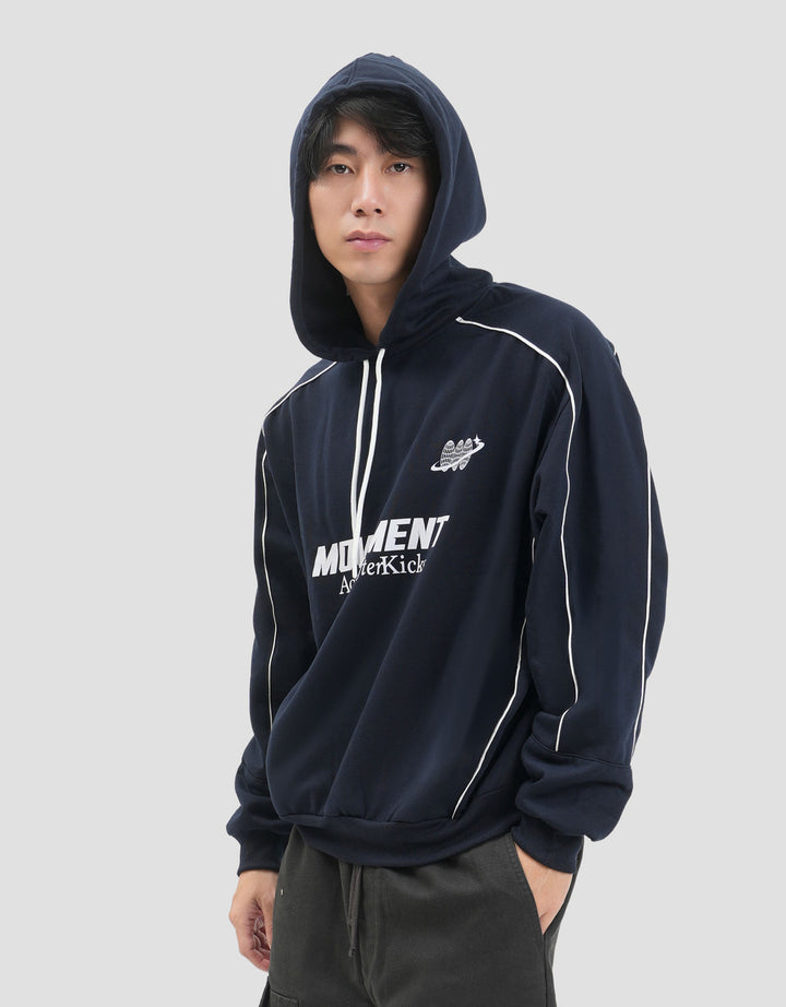 Nevada Boxy Fit Pipping Movement Jaket Hoodie Pria