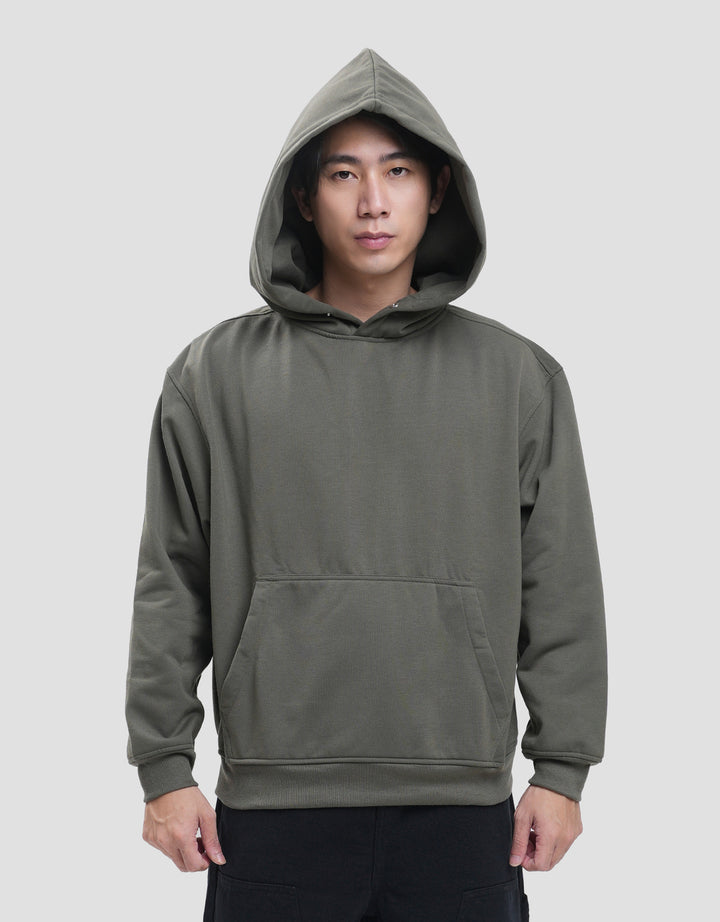 Nevada Basic Regular Fit Snap Button Jaket Hoodie Pria