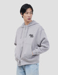 NEVADA HOODIE BOXY FIT GRAFFITI BACKPRINT FLEECE JAKET PRIA