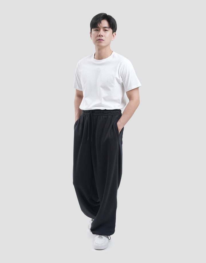 Nevada Baggy Fit Front Double Knit Celana Jogger Pria