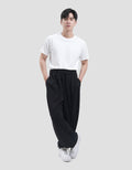 Nevada Baggy Fit Front Double Knit Celana Jogger Pria
