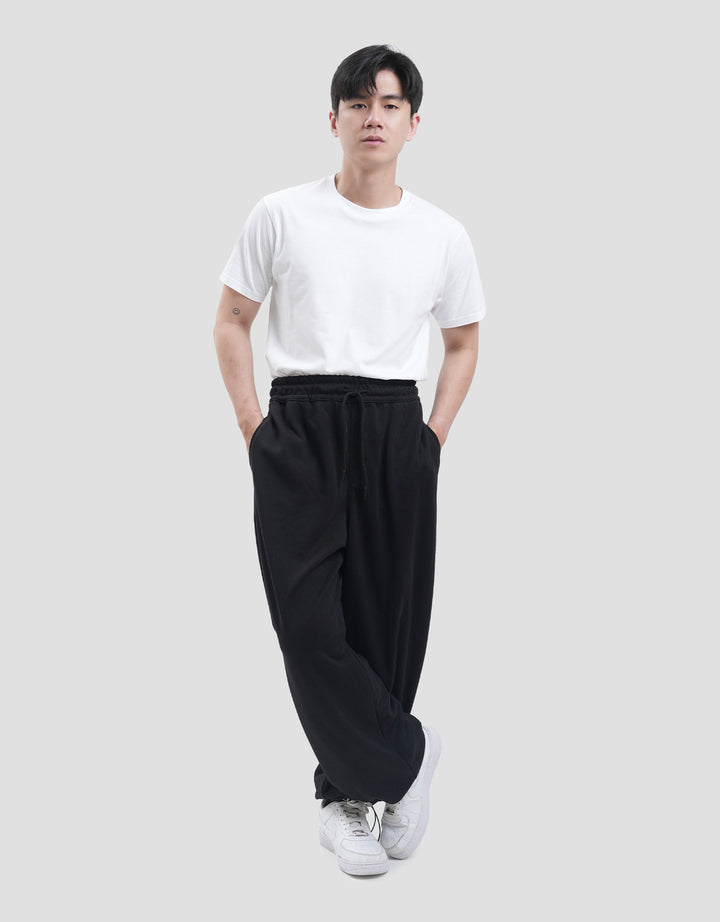 Nevada Baggy Fit Front Double Knit Celana Jogger Pria