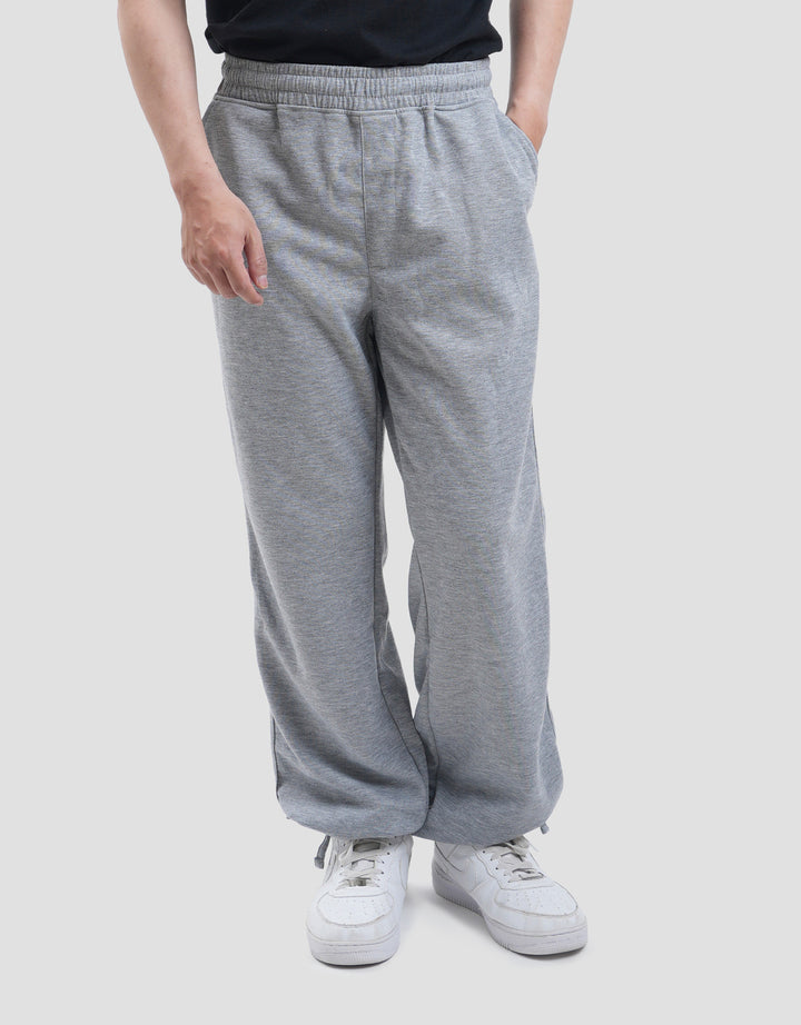 Nevada Loose Fit With Adjuster On Bottom Hem Double Knit Celana Jogger Pria