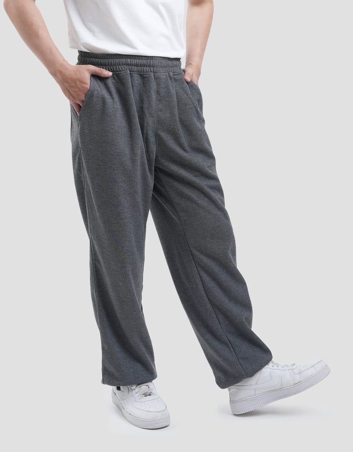 Nevada Loose Fit With Adjuster On Bottom Hem Double Knit Celana Jogger Pria