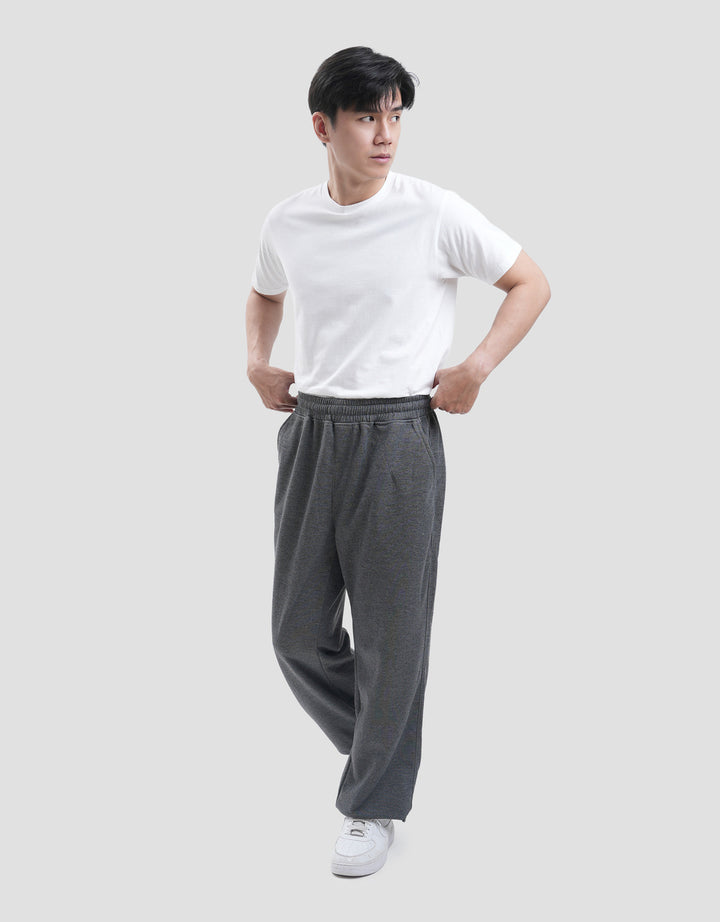 Nevada Loose Fit With Adjuster On Bottom Hem Double Knit Celana Jogger Pria