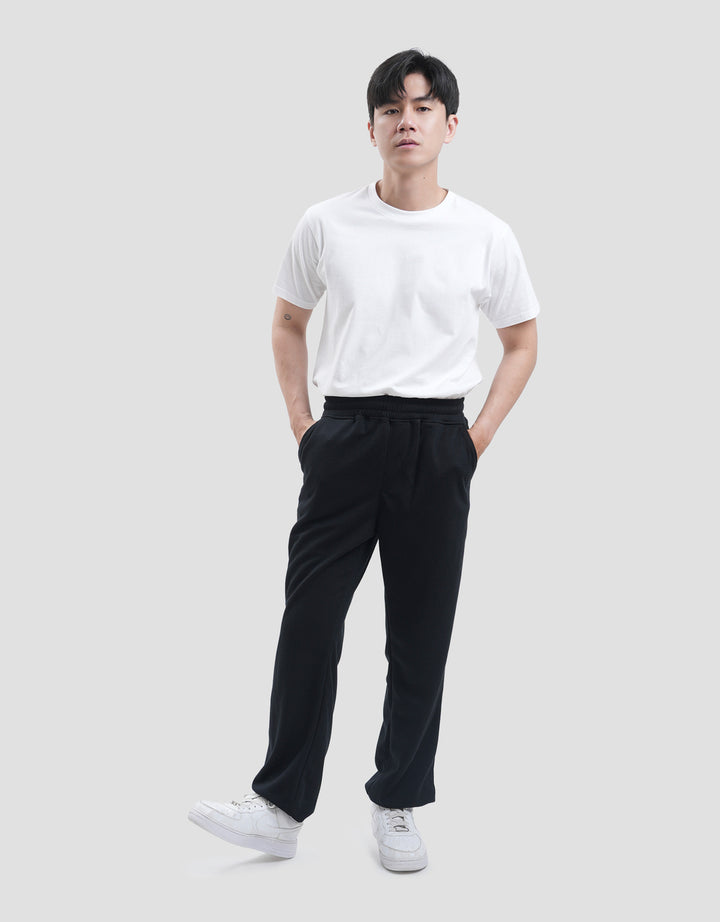 Nevada Loose Fit With Adjuster On Bottom Hem Double Knit Celana Jogger Pria