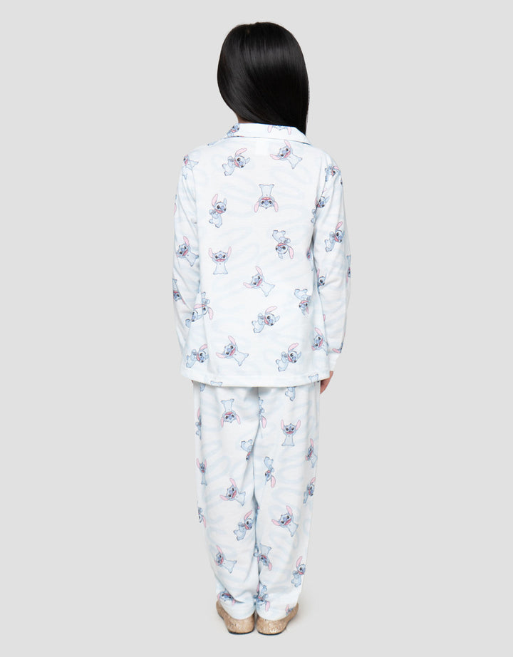 Disney Stitch Print Setelan Piyama Anak Perempuan