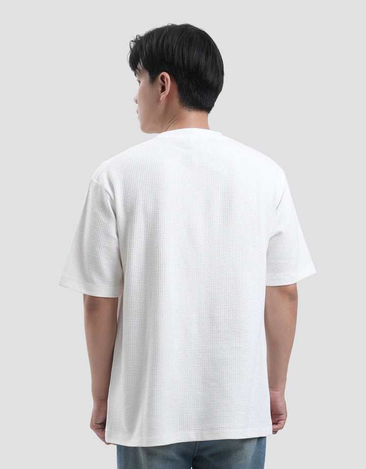 Suko Waffle Kaos Pocket Timbul Kaos Oversize Pria