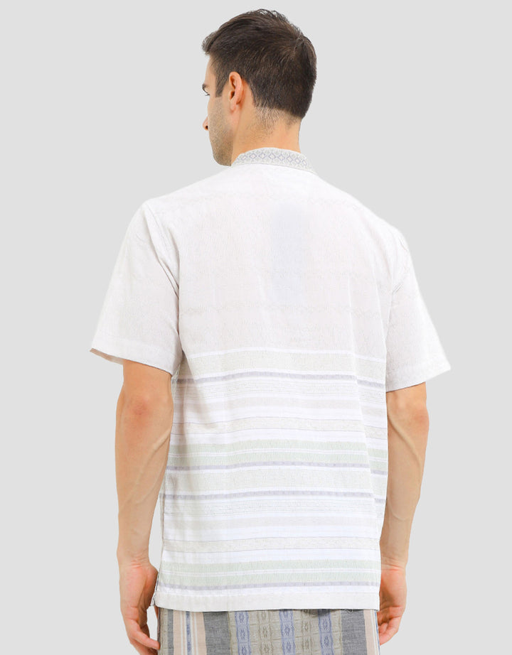 Al Mustika Wild Rice Baju Koko Lengan Pendek Pria