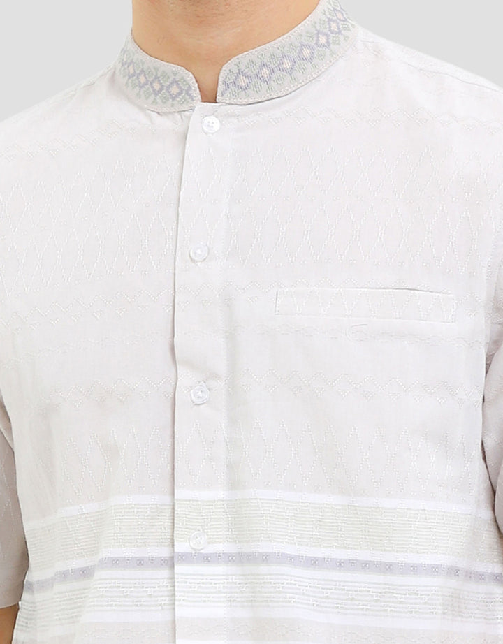 Al Mustika Wild Rice Baju Koko Lengan Pendek Pria