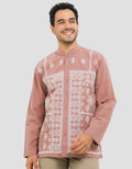 Intresse Petit Point Baju Koko Lengan Panjang Pria
