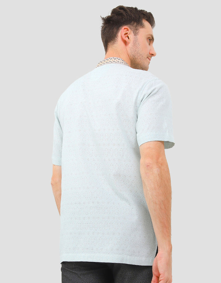 Al Mustika Sallow Baju Koko Lengan Pendek Pria