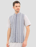 Al Mustika Gossamer Down Baju Koko Lengan Pendek Pria
