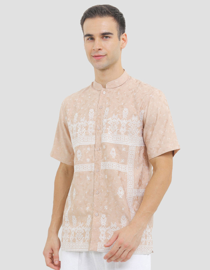 Al Mustika Kernel Short Baju Koko Lengan Pendek Pria