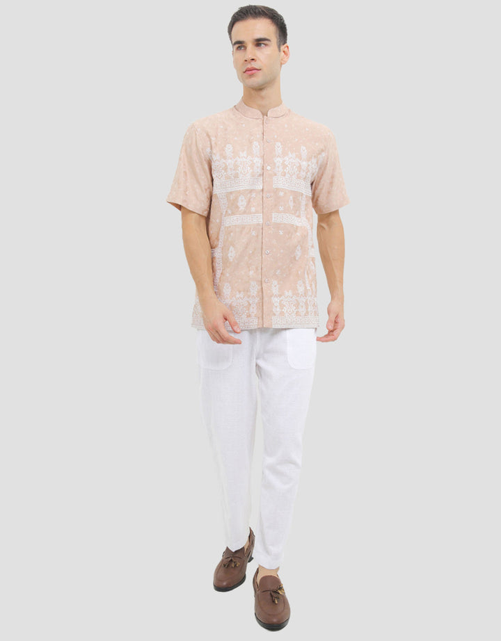 Al Mustika Kernel Short Baju Koko Lengan Pendek Pria