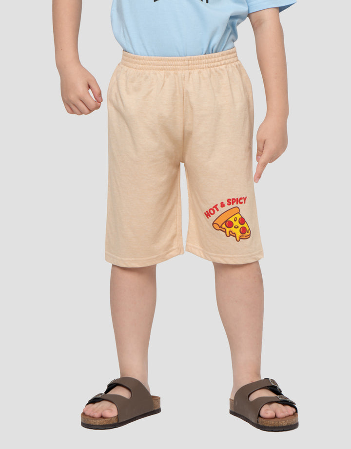 MxM Hot & Spicy Pizza Celana Pendek Anak Laki-Laki