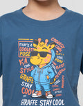 MxM Little M Giraffe Stay Cool Print Kaos Anak Laki-laki