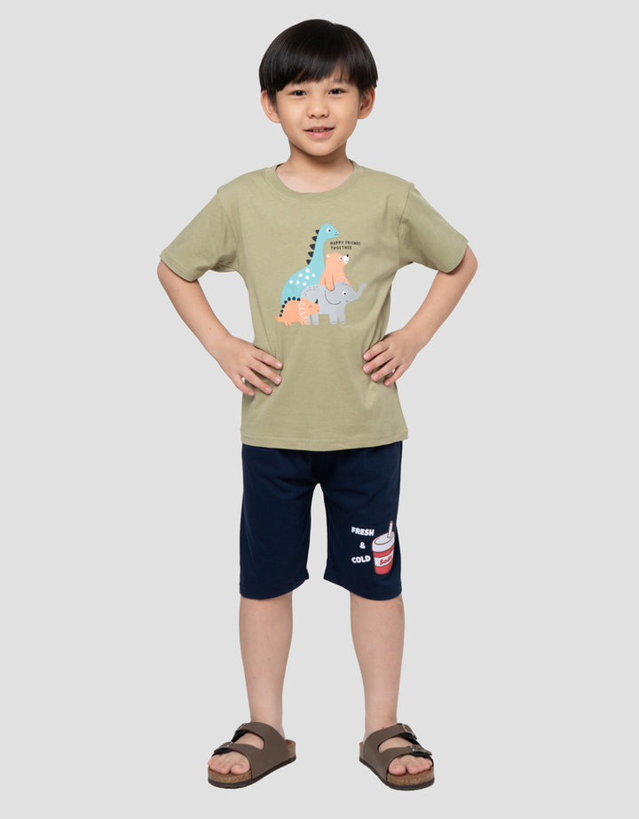 MxM Little M Animal Print Kaos Anak Laki-laki
