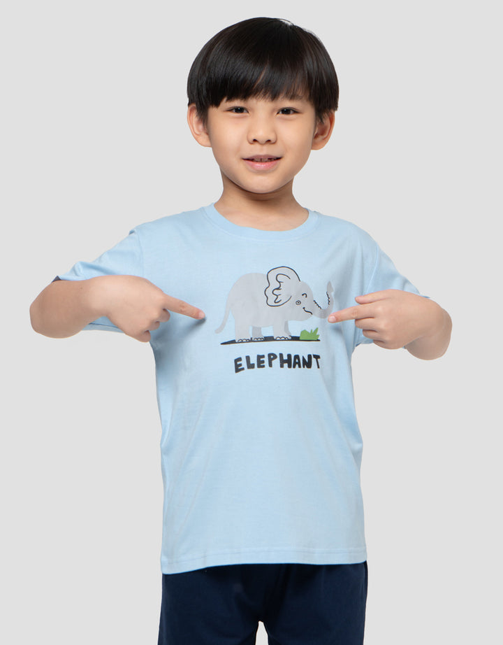 MxM Little M Elephant Print Kaos Anak Laki-laki