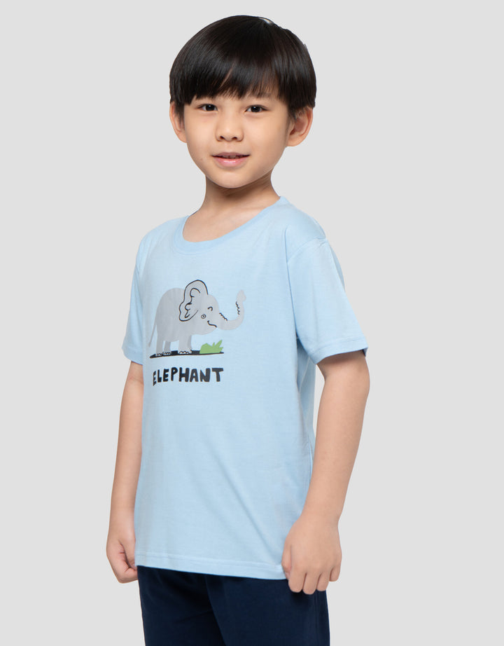 MxM Little M Elephant Print Kaos Anak Laki-laki