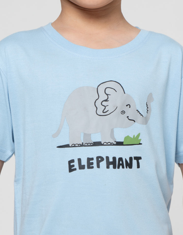 MxM Little M Elephant Print Kaos Anak Laki-laki