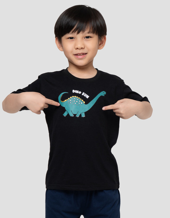 MxM Little M Dino Run Print Kaos Anak Laki-laki