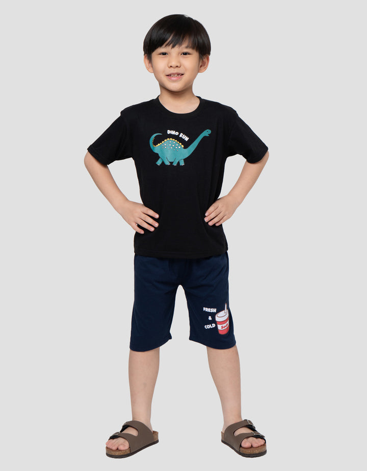 MxM Little M Dino Run Print Kaos Anak Laki-laki