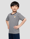 MxM Little M Stripe Print Kaos Anak Laki-laki