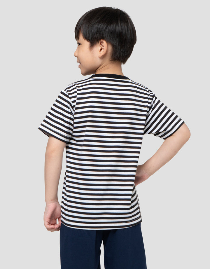 MxM Little M Stripe Print Kaos Anak Laki-laki