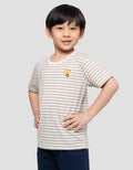 MxM Little M Stripe Giraffe Print Kaos Anak Laki-laki