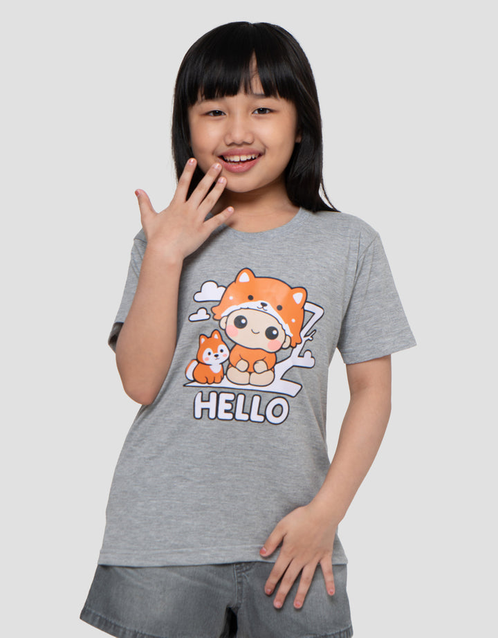 MxM Little M Print Hello Kaos Anak Perempuan