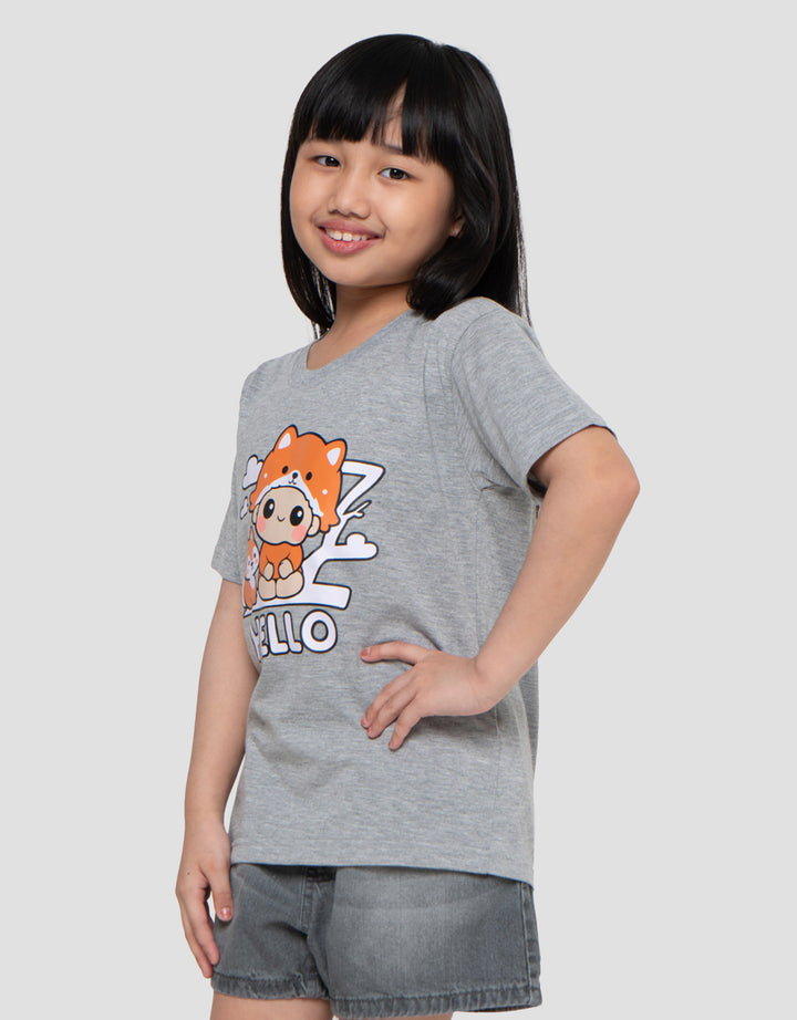 MxM Little M Print Hello Kaos Anak Perempuan