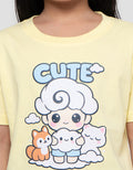 MxM Little M Character Cute Cloud Friends Kaos Anak Perempuan