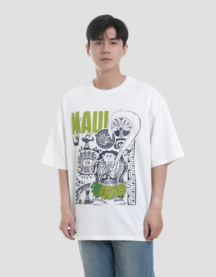 Disney Maui Front Print Kaos Pria