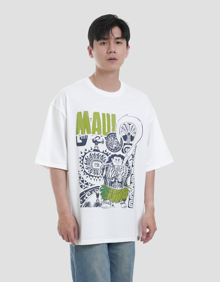 Disney Maui Front Print Kaos Pria
