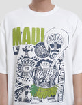 Disney Maui Front Print Kaos Pria
