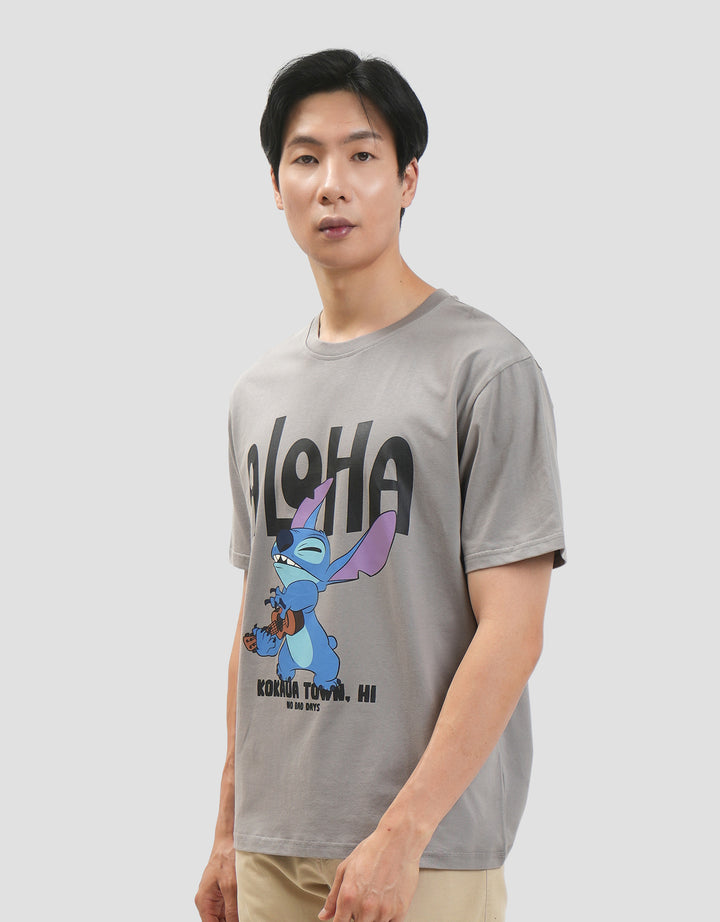Disney Reg Stitch Aloha Kaos Pria