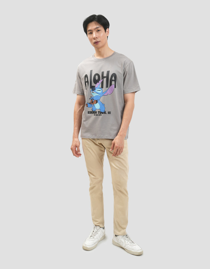 Disney Reg Stitch Aloha Kaos Pria