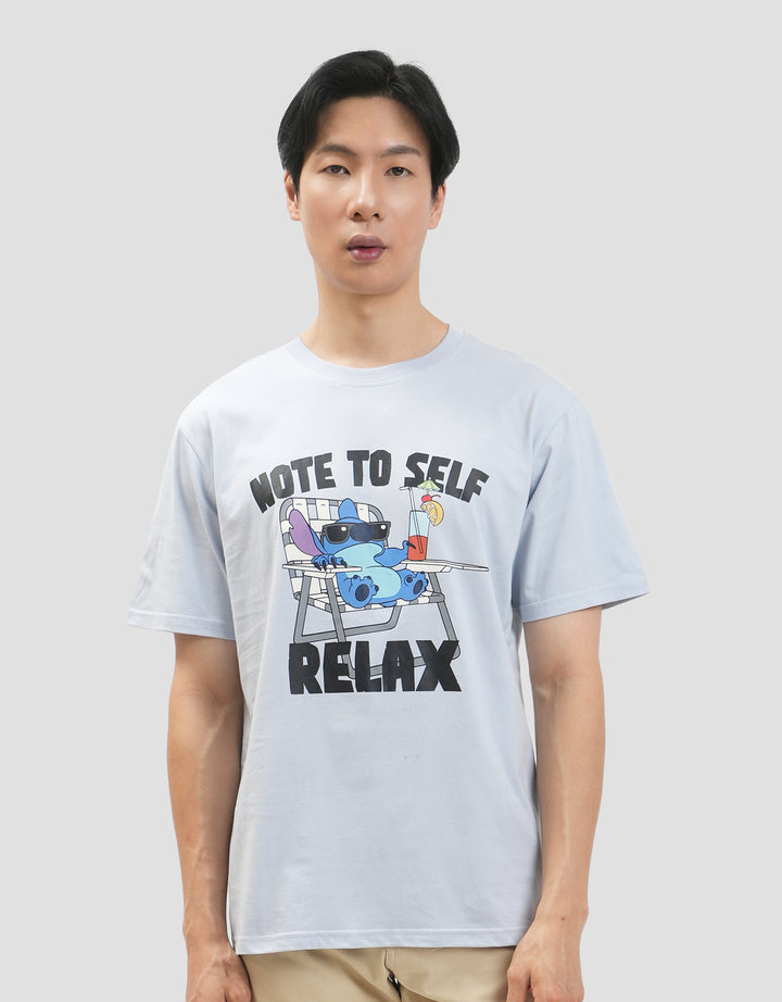 Disney Reg Stitch Chill Vibes Kaos Pria