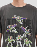 Disney Toy Story Buzz Lightyear Text Behind Kaos Pria