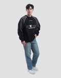 Disney Boxy Stitch Varsity Pipping Sweater Pria